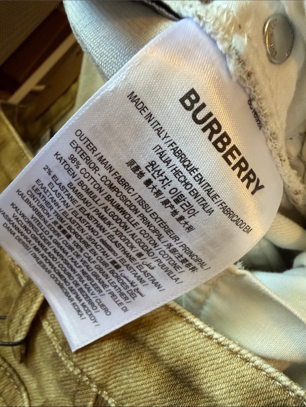 NWT Burberry Leopard-Print Skinny Mid rise Jeans size 28 - Picture 12 of 12